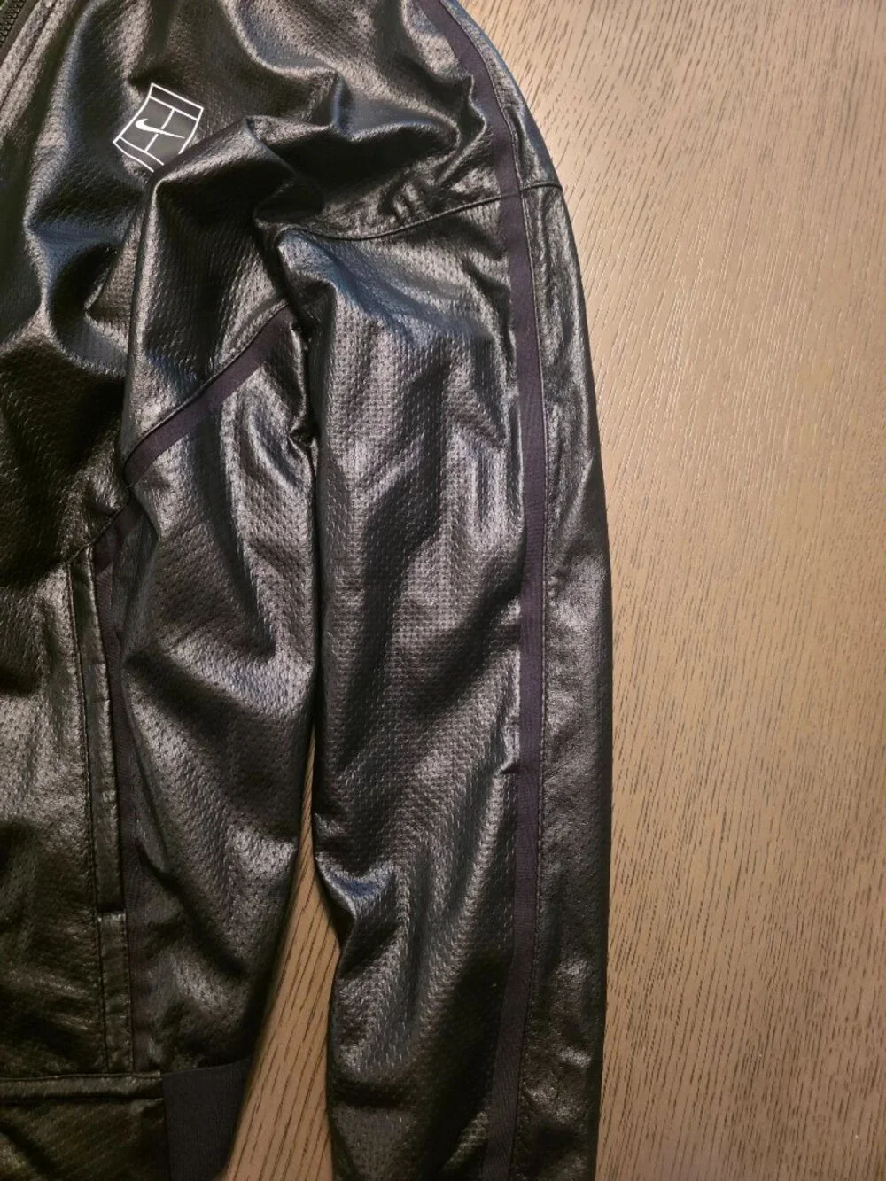 NIKE Court Fall Black Bomber Tennis Jacket S - 744004